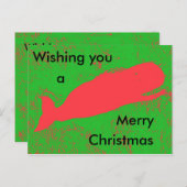 クジラのクリスマスハガキ シーズンポストカード (正面/裏面)