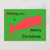 クジラのクリスマスハガキ シーズンポストカード (裏面)