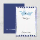 クジラのサンキューカード サンキューカード (正面/裏面)