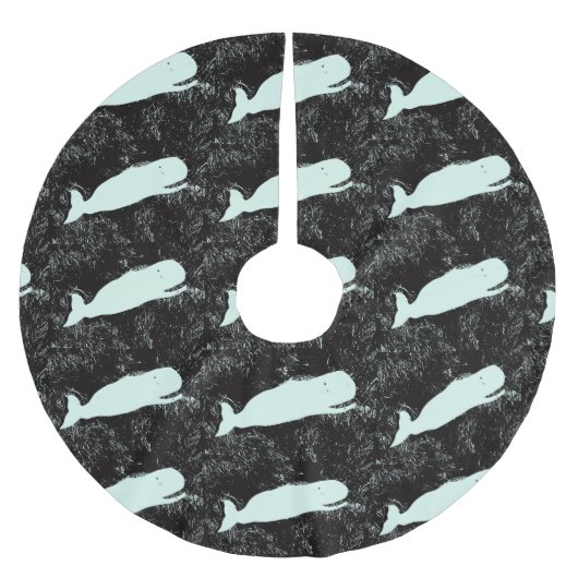 クジラのツリのスカート ブラッシュドポリエステルツリースカート (正面)