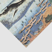 クジラのティッシュペーパーが付いている日本人のプリント 薄葉紙 (詳細)