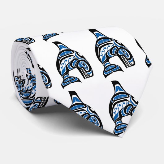 クジラのトーテム ネクタイ (ロール)