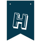 クジラのハッピーバースデーの旗-旗布の旗 バンティングフラッグ (第2の旗)