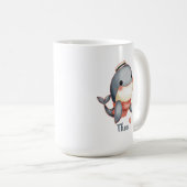 クジラのハロー! コーヒーマグカップ (正面右)