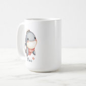 クジラのハロー! コーヒーマグカップ (正面左)