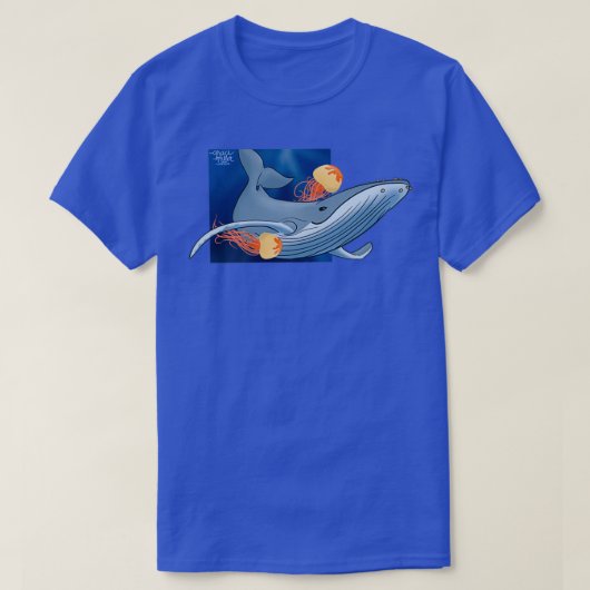 クジラのヘルマン Tシャツ (デザイン正面)
