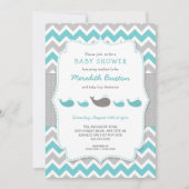 クジラのベビーシャワーの招待、中立性 招待状 (正面)