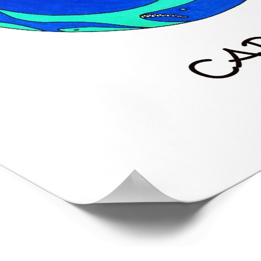 クジラのポスター ポスター (角)