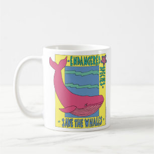 クジラのマグを救って下さい コーヒーマグカップ