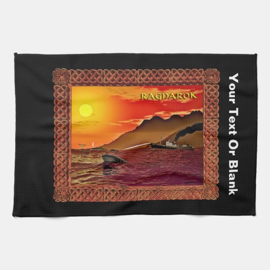 クジラのラグナロク キッチンタオル (横)