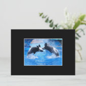 クジラの写真の招待状 招待状 (スタンド正面)