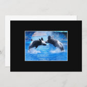 クジラの写真の招待状 招待状 (正面/裏面)