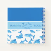 クジラの名前 海洋 海の生活 子供スケッチ ノートブック (裏面)