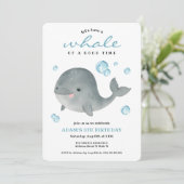 クジラの夏の誕生日パーティーへの招待 招待状 (スタンド正面)