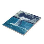 クジラの子牛の尾 – アルゼンチン タイル (側面)