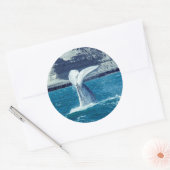 クジラの子牛の尾 – アルゼンチン ラウンドシール (封筒)