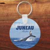 クジラの尾の景色 ジュノー アラスカ キーチェーン ギフト キーホルダー (正面)