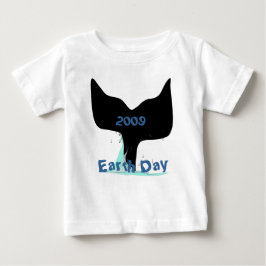 クジラの尾ビッグシルエットTシャツ ベビーTシャツ