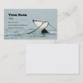 クジラの尾名刺 名刺 (正面/裏面)