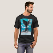 クジラの尾救鯨 Tシャツ (正面フル)