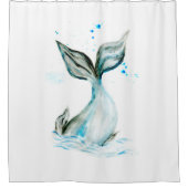 クジラの尾 シャワーカーテン (正面)