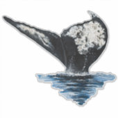 クジラの尾 シール (正面)
