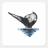 クジラの尾 スクエアシール (正面)