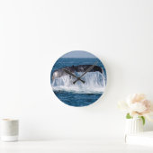 クジラの尾 ラウンド壁時計 (ホーム)