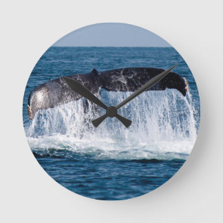 クジラの尾 ラウンド壁時計