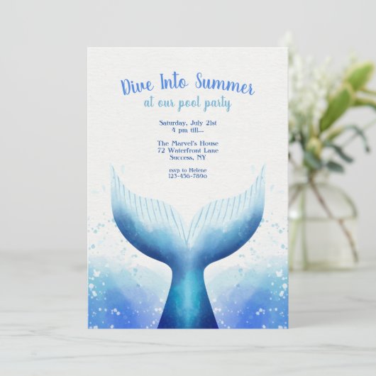 クジラの尾 招待状 (スタンド正面)