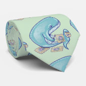 クジラの捕鯨 ネクタイ (ロール)