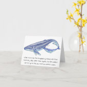 クジラの母の日カード カード (黄色い花)