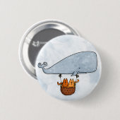 クジラの猫ちゃん 缶バッジ (正面&裏面)