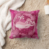 クジラの生命の花 クッション (ブランケット)