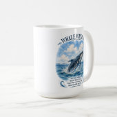 クジラの知恵:流れに身を任せて コーヒーマグカップ (正面右)