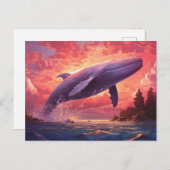 クジラの空の小さな ポストカード (正面/裏面)