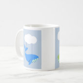 クジラの絵がかわいいマグカップ コーヒーマグカップ (正面左)