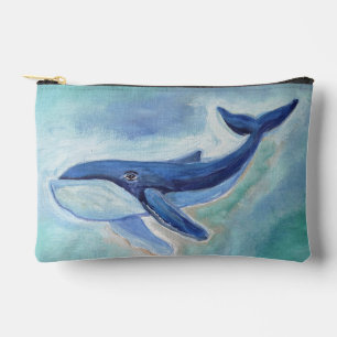 クジラの絵画 アクセサリーポーチ