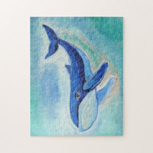 クジラの絵画  ジグソーパズル