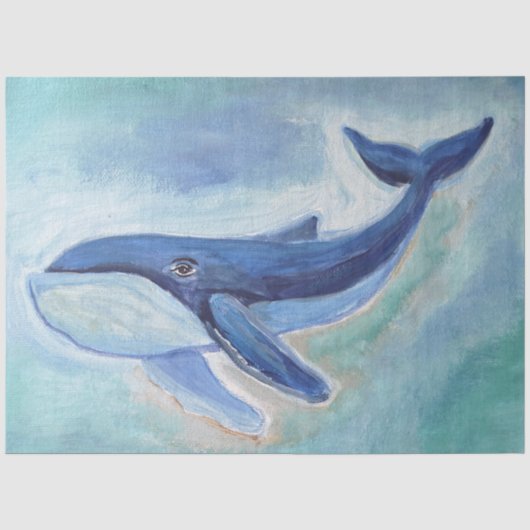 クジラの絵画  薄葉紙 (正面)