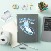クジラの聖書の詩篇のクリスチャンTシャツ、主を賛美せよ シール (iPadカバー)