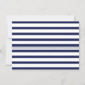 クジラの航海のな第1誕生日は平らなカード感謝していしています サンキューカード (裏面)