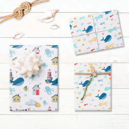 クジラの航海 ラッピングペーパーシート