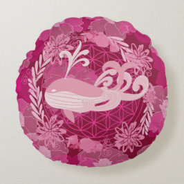 クジラの花 ラウンドクッション