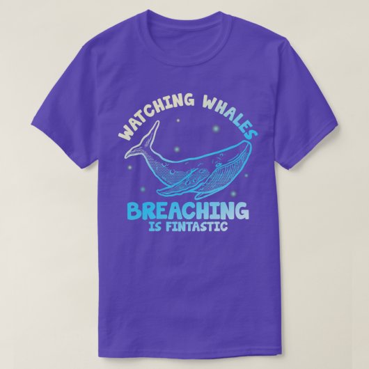クジラの見張りブリーチングは最終決定1 Tシャツ (デザイン正面)