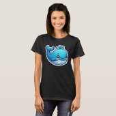 クジラの観賞 Tシャツ (正面フル)