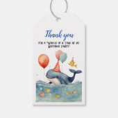 クジラの誕生日おめでとう ギフトタグ (正面)