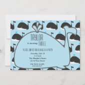 クジラの誕生日のパーティの招待状 招待状 (正面)