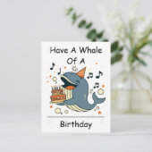 クジラの誕生日を大きな声で歌おう! ポストカード (スタンド正面)