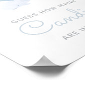 クジラの赤ちゃんシャワーのサインの数を推測 ポスター (角)